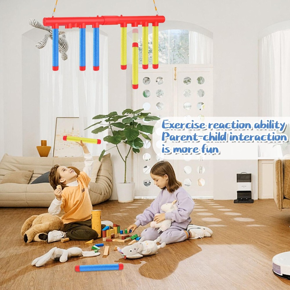 Reflex Drop Sticks Challenge Game 3 Speed Modes Reaction Hand-Eye Coordination K