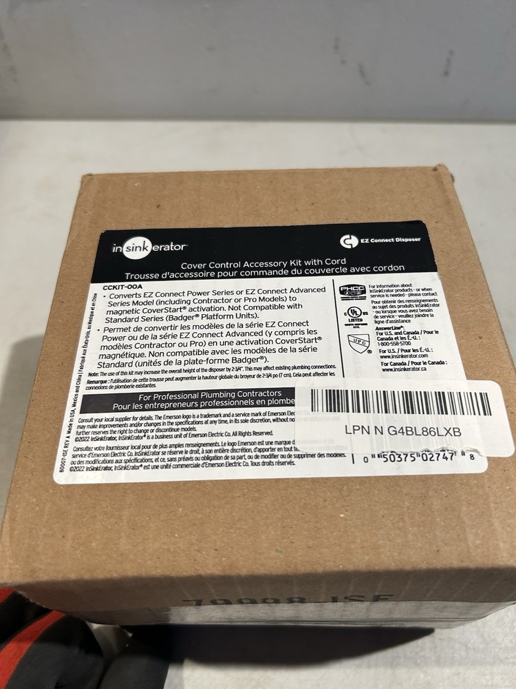 CCKIT-00A Insinkerator Cover Control Accessory Kit with Cord New OEM
