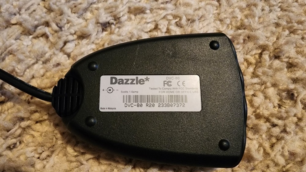 Dazzle * DVC-80 Digital Video Creator Capture Device USB Cable T1