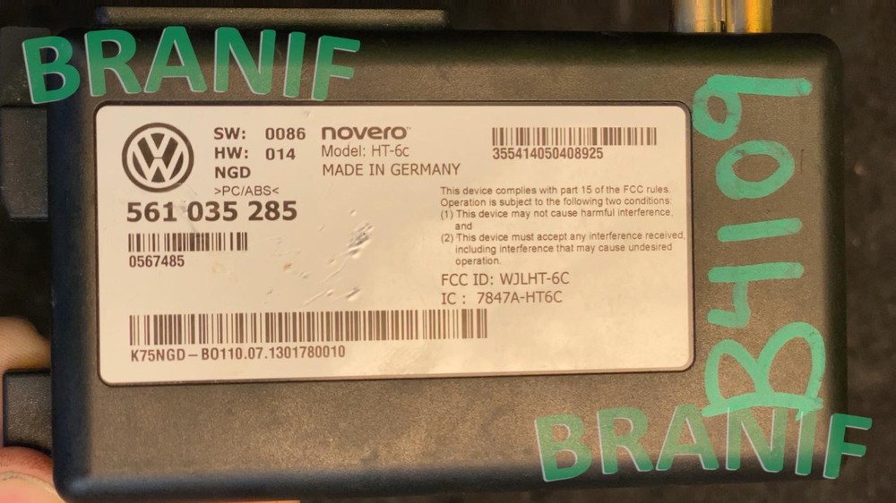 VOLKSWAGEN BEETLE NAVIGATION CONTROL MODULE UNIT 561035285