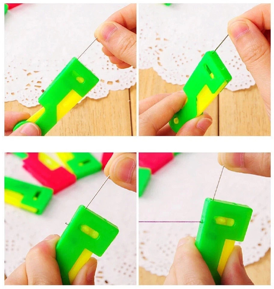 10-Pack Automatic Needle Threaders Easy Thread Guide Tool for Elderly Sewing
