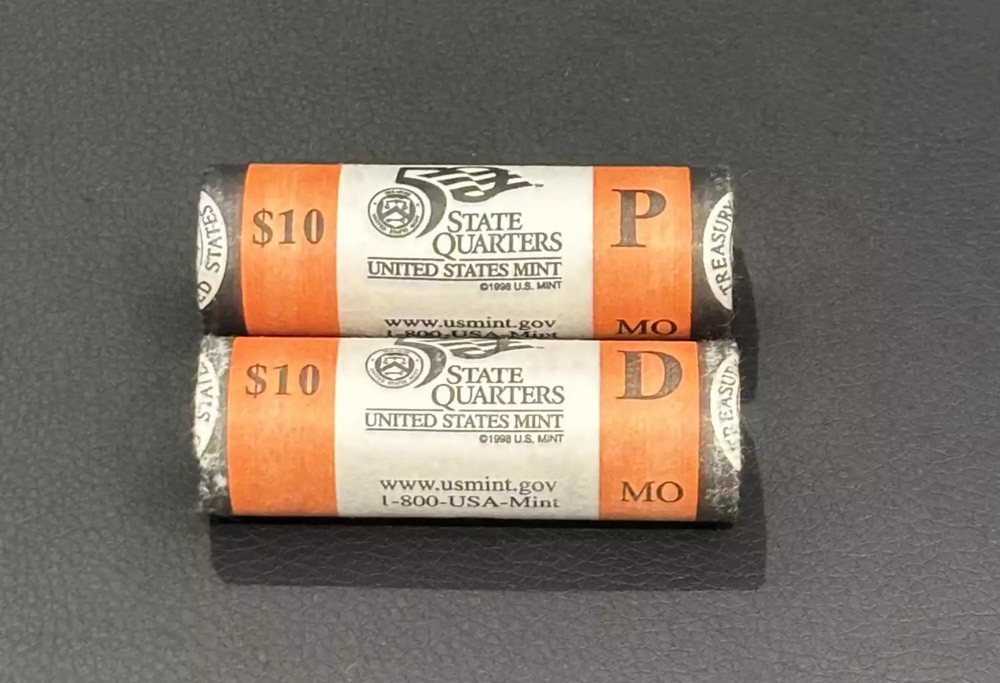 2003 P&D Missouri State Quarters BU Mint Rolls