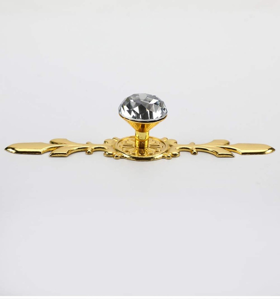 Drawer Dresser Knobs Pull Handles - Crystal Glass Diamond Decorative Knobs wi...