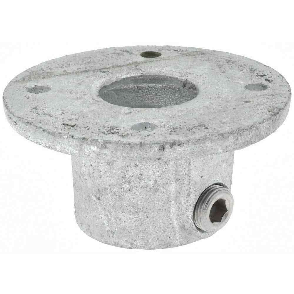 PRO-SAFE Galvanized Structural Pipe Rail Fitting: Medium Flange for 1-1/4" Pipe