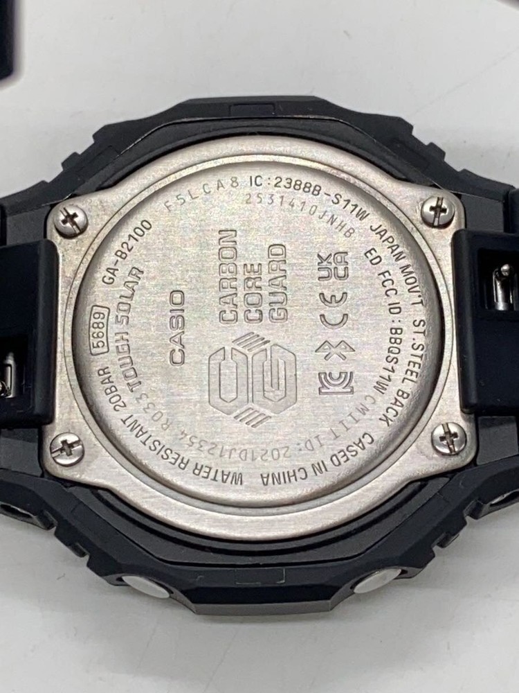 CASIO Solar Watch G SHOCK Digital Analog Rubber BLK BLK