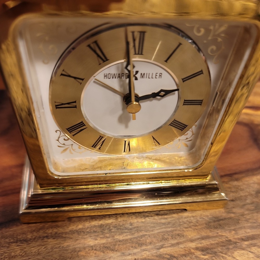Brass Howard Miller Mantel Clock