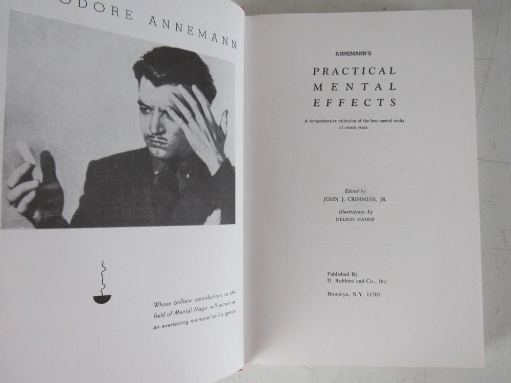 Annemanns Practical Mental Effects E-Z Magic 6th Printing HB Dust Jacket