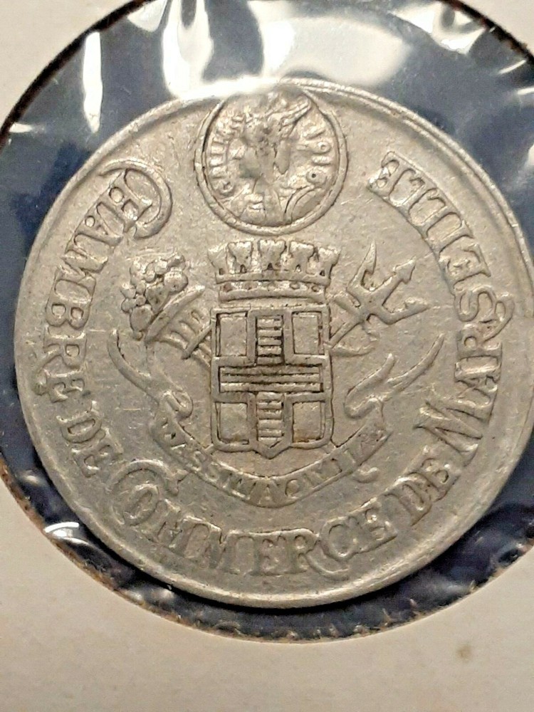 1916 5 CENTIMES CHAMBRE DE COMMERCE DE MARSELLE