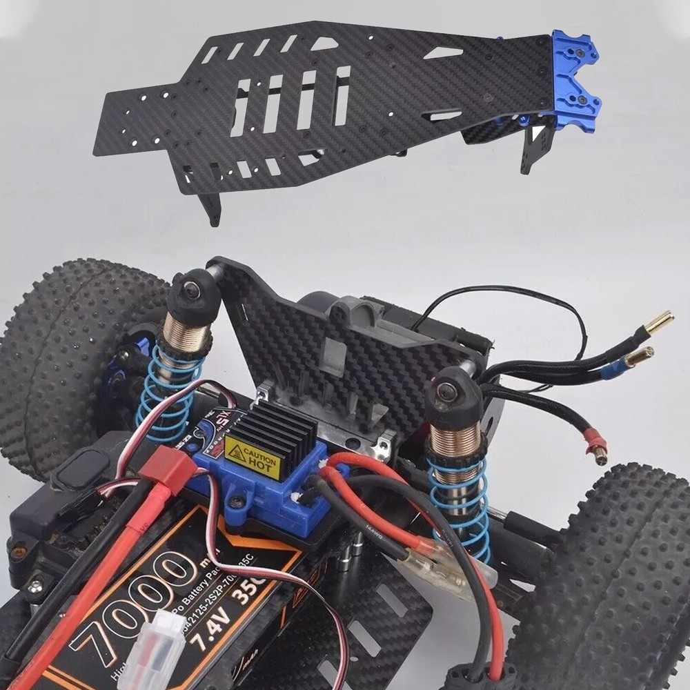 Carbon Chassis Frame Conversion Kit for Rustler VXL 2WD Bandit Upgrades