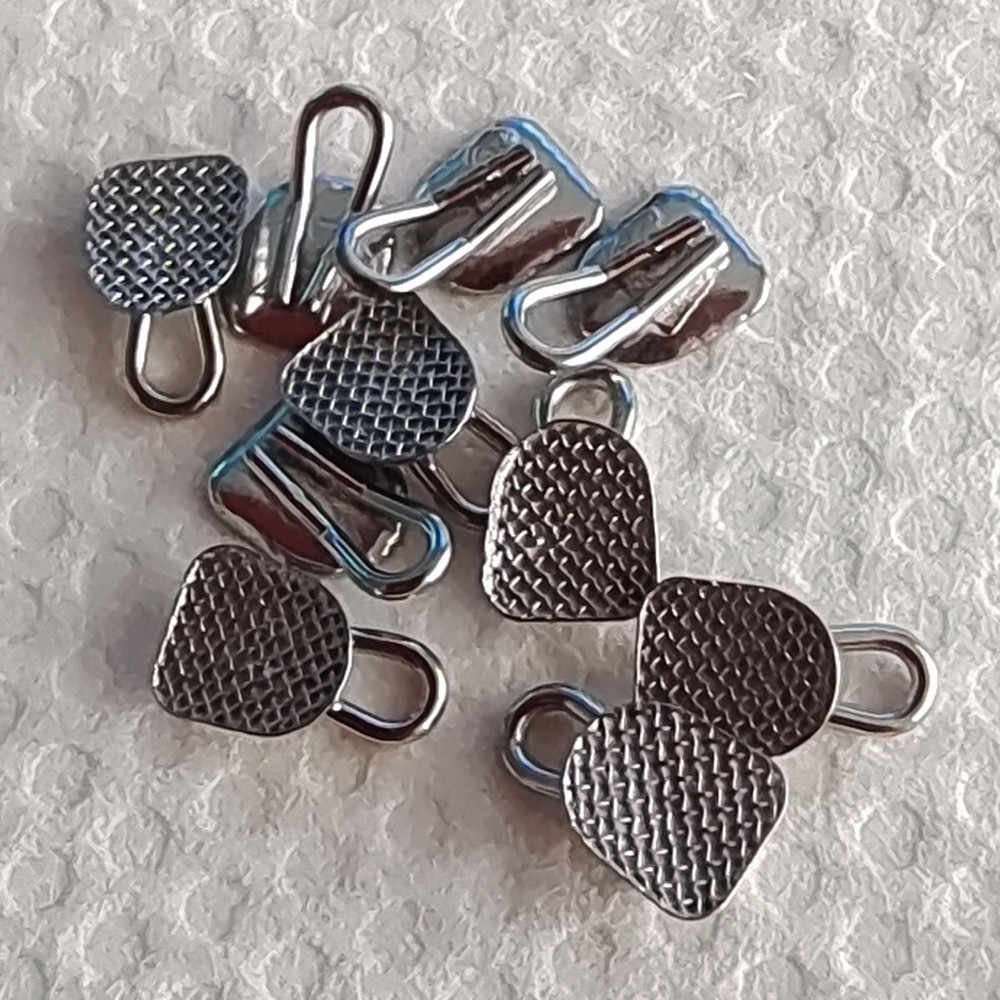 Dental Orthodontic Lingual Buttons with Traction Hook Rectangular /Round Type