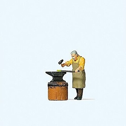 Preiser Blacksmith - Model Railroad Figure - HO Scale - #28187