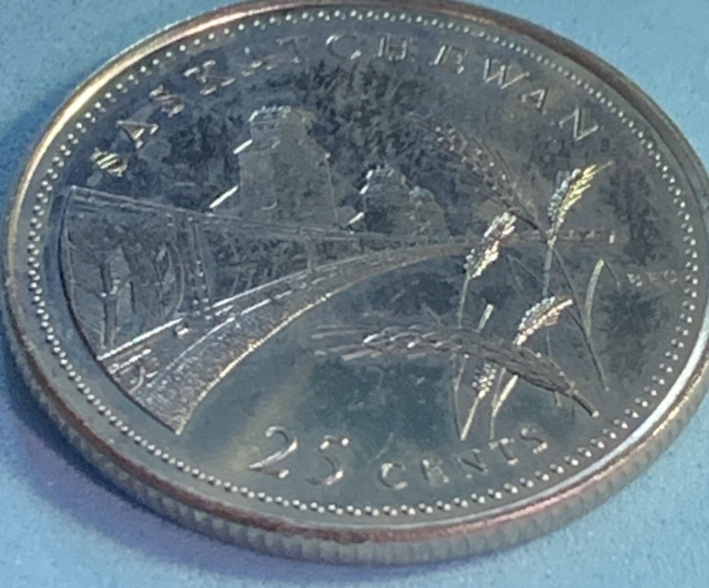 🇨🇦 1992 Canada 25¢ – Saskatchewan – 1867-1992 Confederation Commemorative