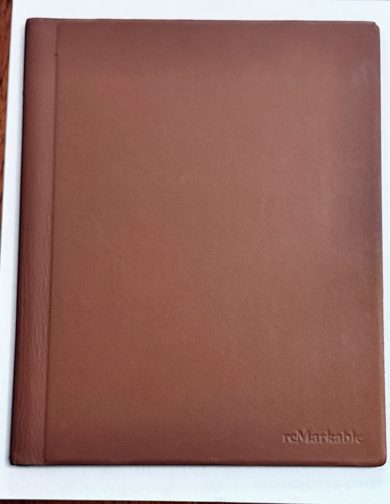 Authentic ReMarkable 2 Book Folio Case Brown Premium Leather