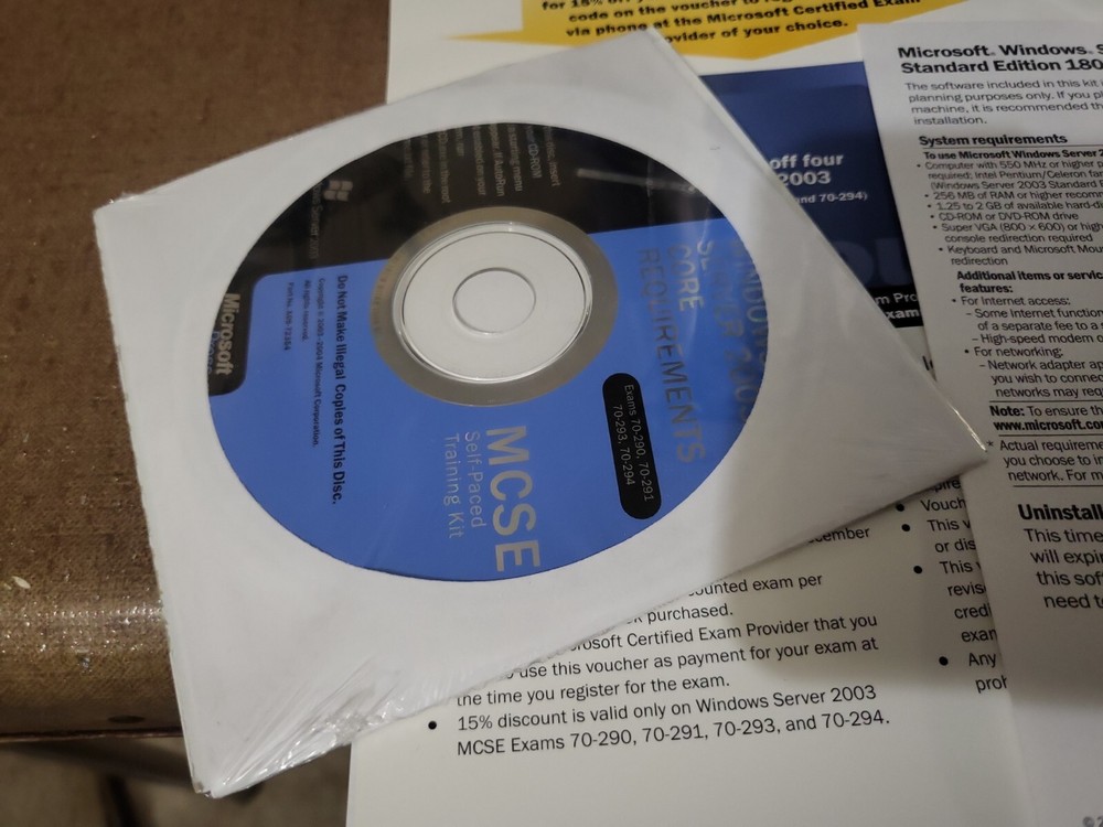 Microsoft Windows server 2003 Training Kit Microsoft Corporation Vtg books cds