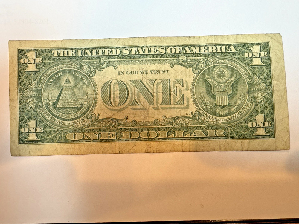 1957 Series ONE DOLLAR SILVER CERTIFICATE BLUE SEAL