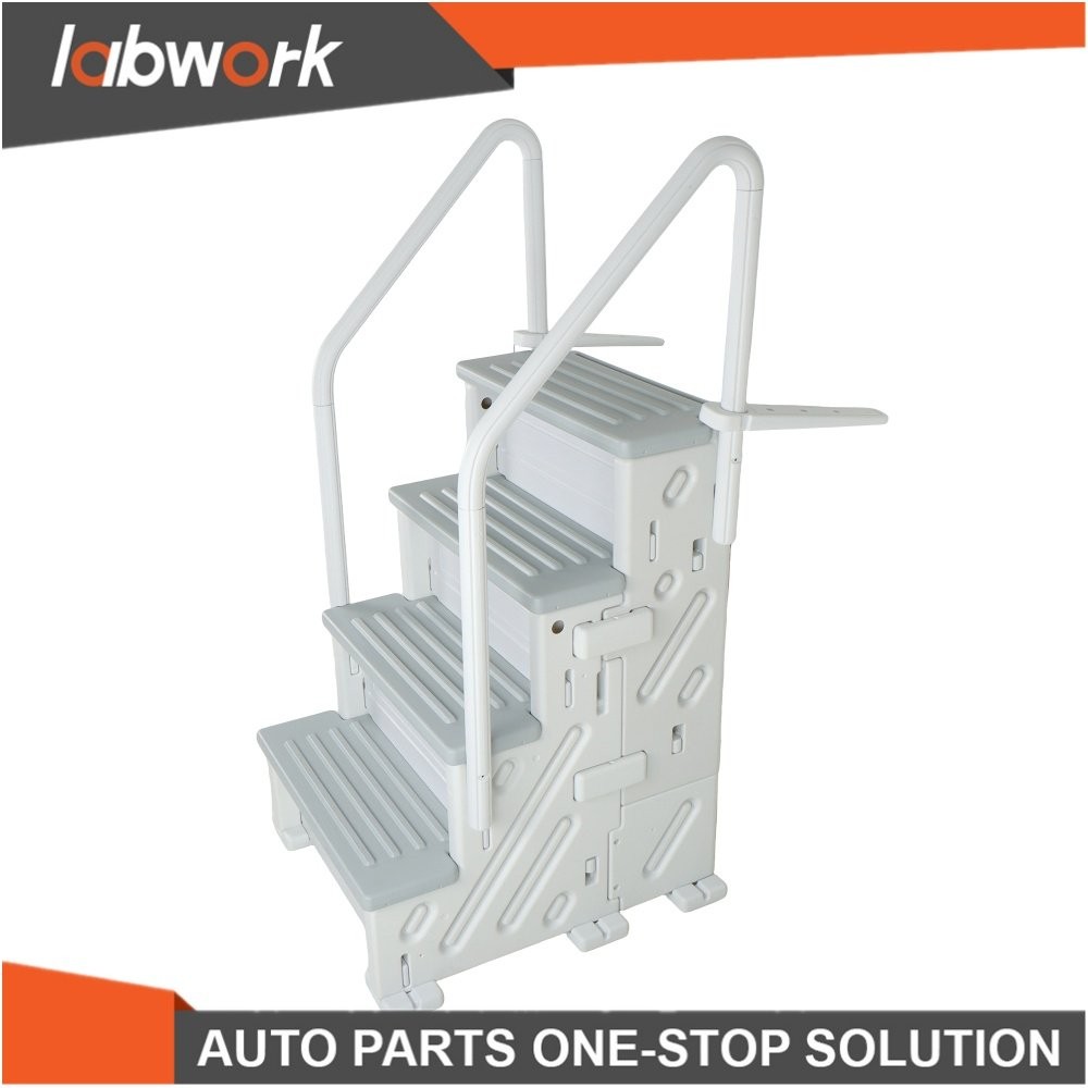 Labwork 4 Step Above Ground Swimming Pool Step Ladder Heavy Duty System Entry