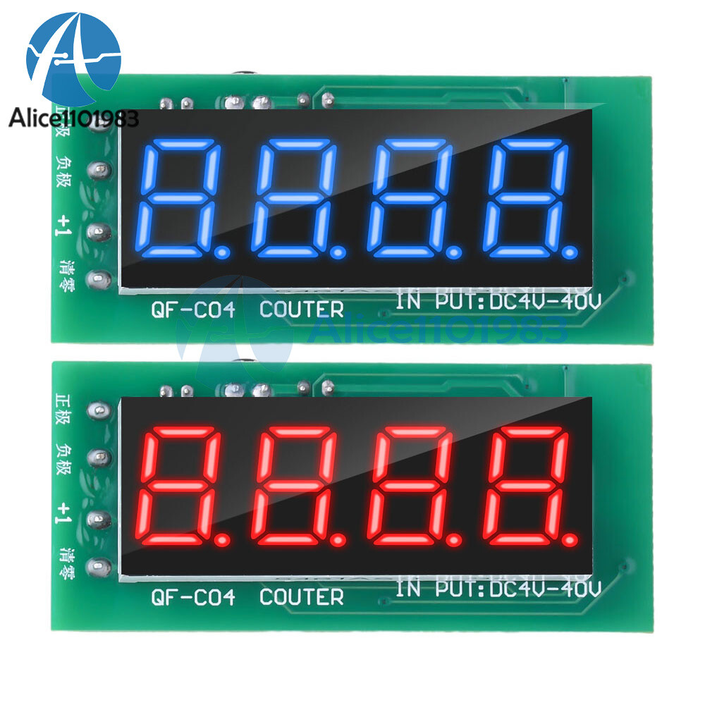 Digital Display 4 Digit Counter Module 0-9999 Counter Module W/ Memory Function