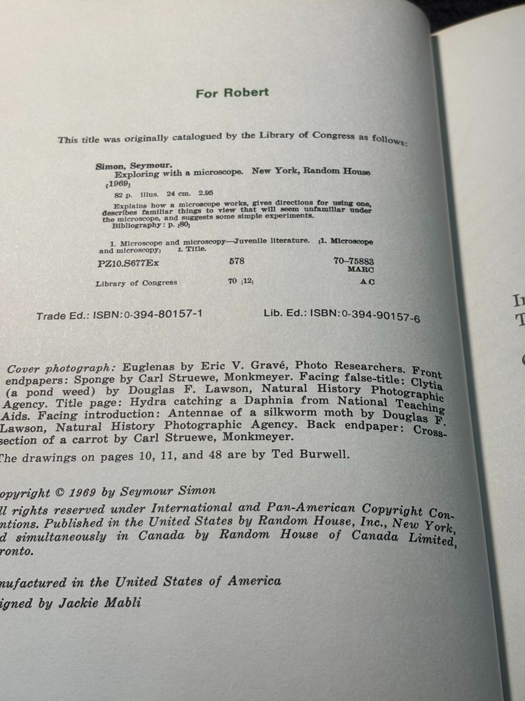 4 Vintage Hardback Microscope Primers - Great Shape!