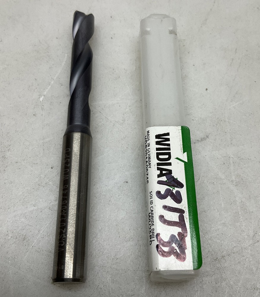 Widia VDS201A06746 Solid Carbide Drill Bit; 3 1/8” Overall Length Fluted