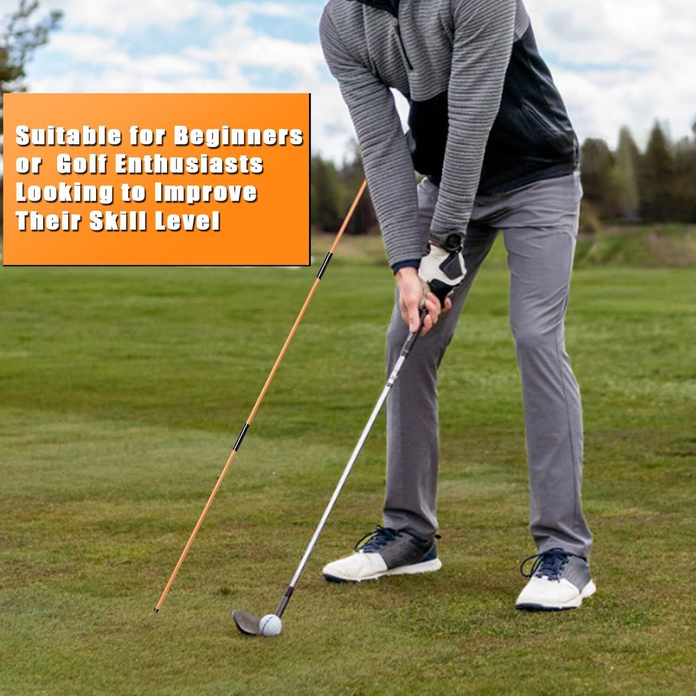 2 Pack 48 Inch Golf Alignment Sticks Swing Training Aid Equipment Practice Rods