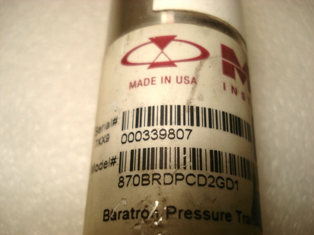 MKS 870BRDPCD2GD1 Baratron Pressure Transducer
