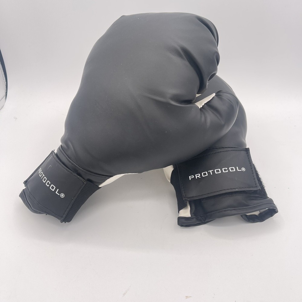 Protocol Boxing Gloves Black And White