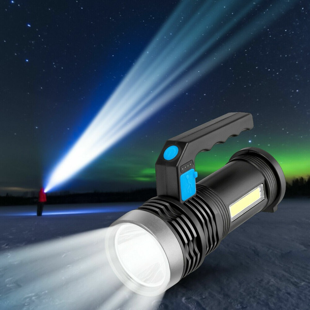 Rechargeable Searchlight Portable Super Bright Handheld Spotlight Flashlight
