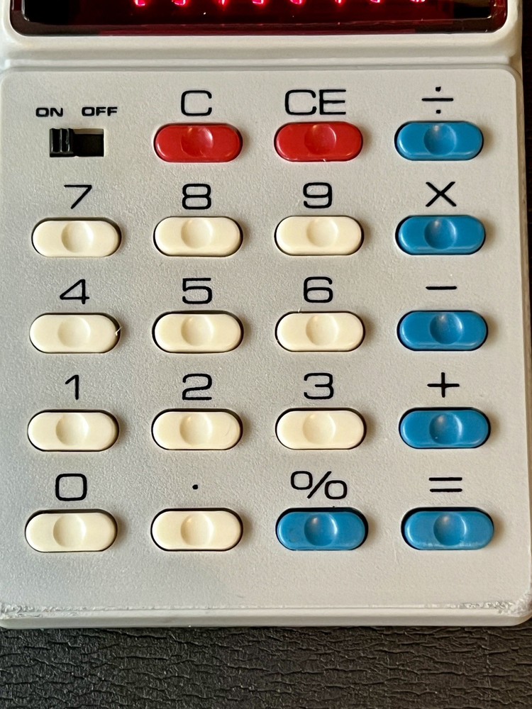 Vintage Radio Shack Calculator Basic 5 Function w Box EC-221 Working Please Read