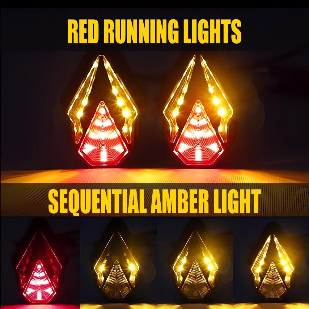 4x Motorcycle LED Flush Mount Turn Signals Indicators Blinker Light For Suzuki