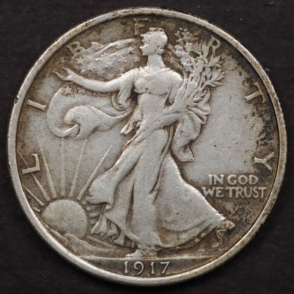 1917 50c Walking Liberty Half Dollar - XF