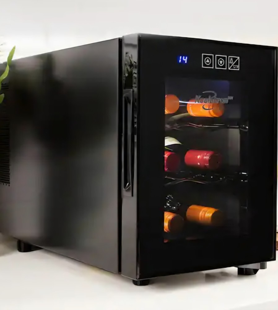 Koolatron Thermoelectric 6 Bottle Wine Cellar Cooling Unit in Black