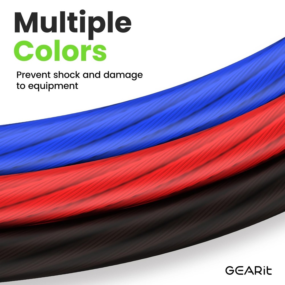 GEARit 4 Gauge Wire, CCA Electrical Wire for Red - 25ft, 4