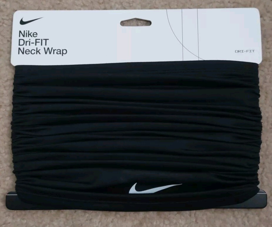 Nike Running Neck Wrap Multi Function Snood Mask Headband Dri-Fit Unisex Black