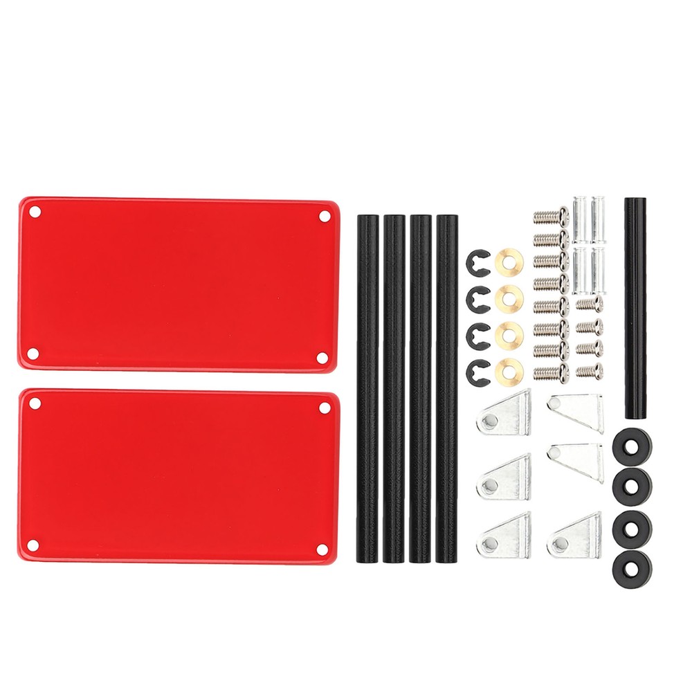 (Red)Service Tool Cart | 2-Tier Tools Storage Trolley | Mobile Workshop