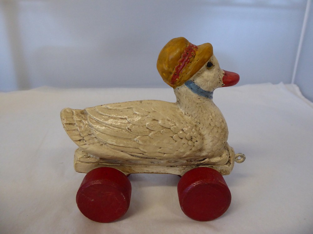 Vintage Antique Unusual Duck Pull Toy
