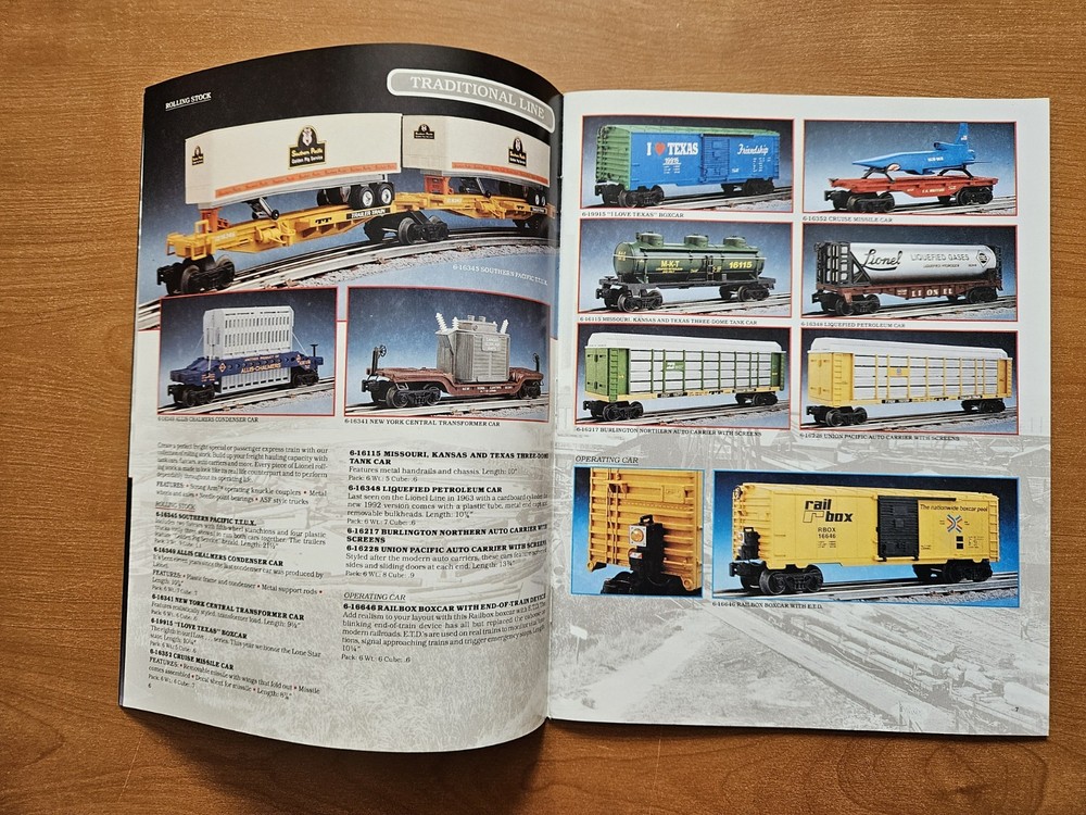 Lionel Trains 1992 Book One Catalog