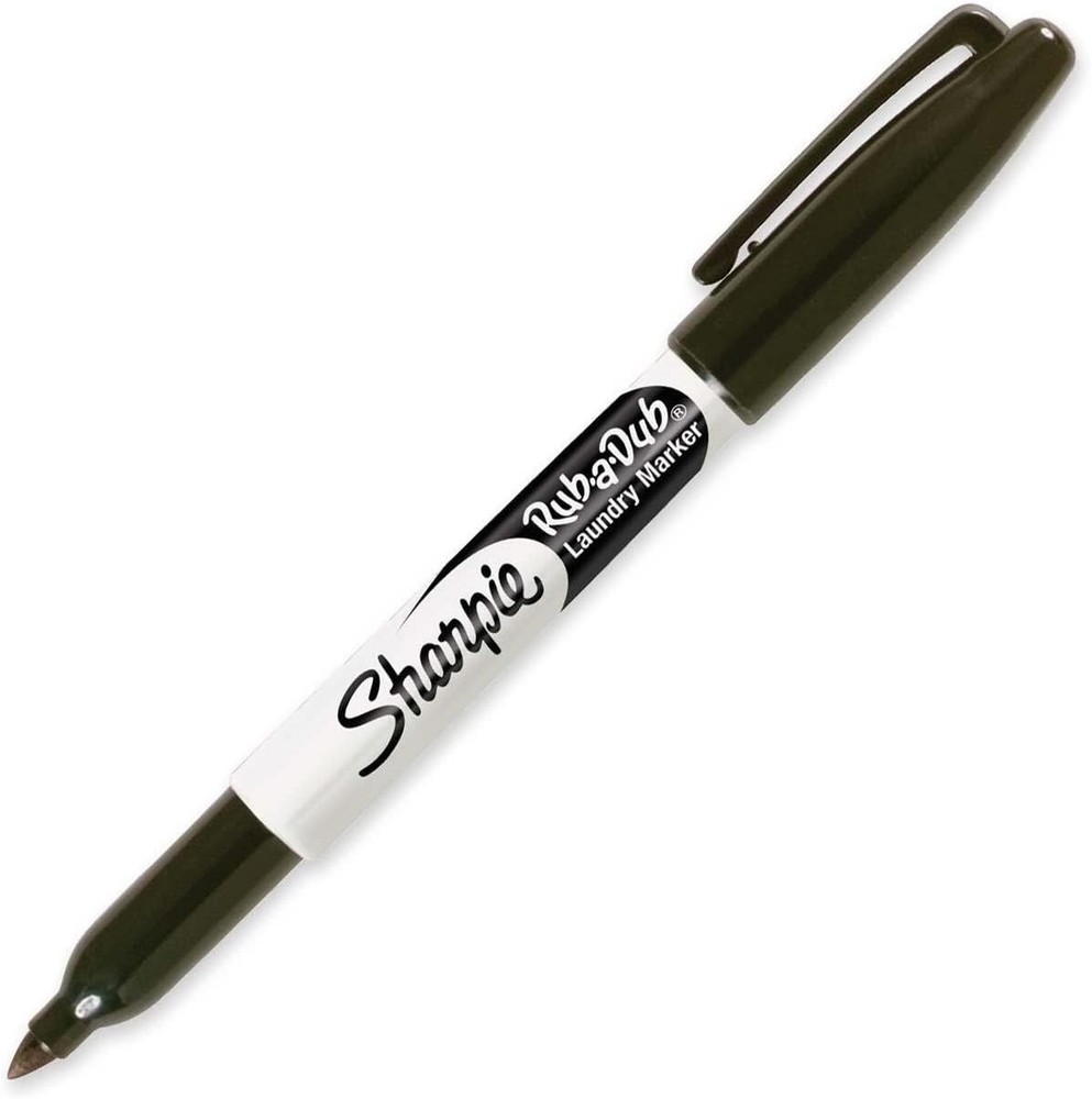 Effortless Laundry Marking with Rub-A-Dub Permanent Fine Black Marker - Easy Use