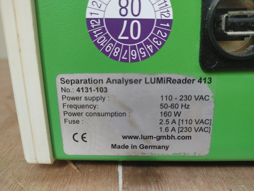 LUMiReader Model 413 4131-103 Separation Analyzer