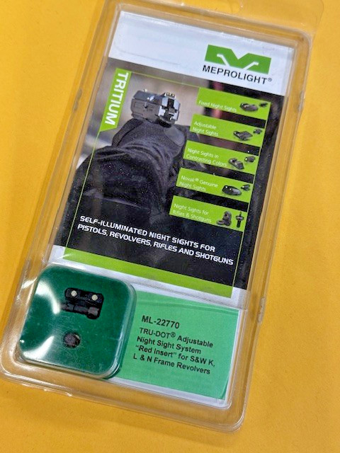Meprolight Tru-Dot Adjustable Night Sights Red Insert for S&W, K, L&N ML-22770