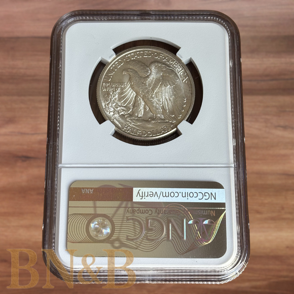 1947 Walking Liberty Half Dollar NGC MS65 Original LUSTER