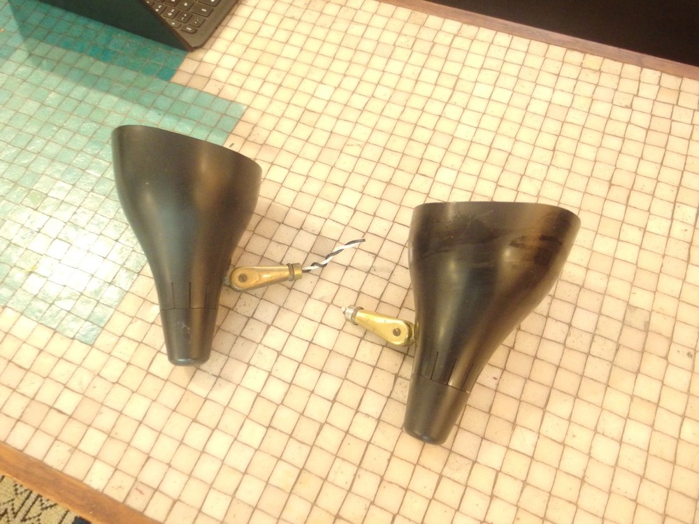 Vintage Mid Century Lightolier Lytespan Bells - Work