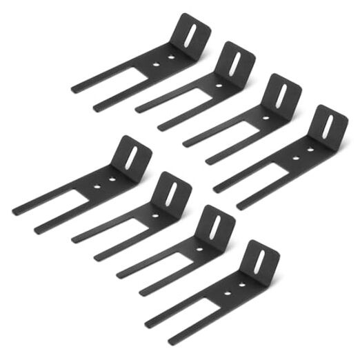 8 Pcs Interior Visor Bar Headliner Emergency Warning Light U-Bracket Mount 2