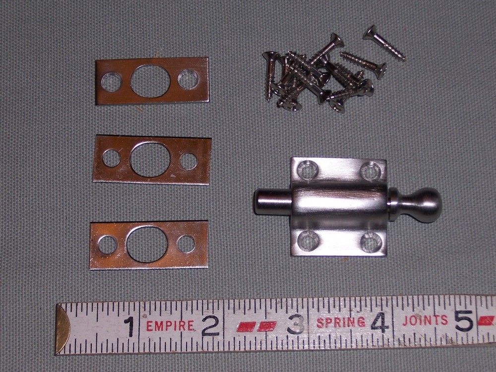 IVES BRUSHED CHROME VENTILATING WINDOW / SASH LOCK 3 POSITION