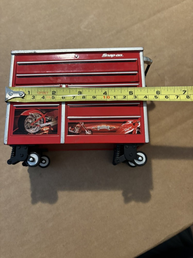 Snap-On Miniature Tool Box Rolling Bottom ~ "The Chopper" OCC Motorcycle