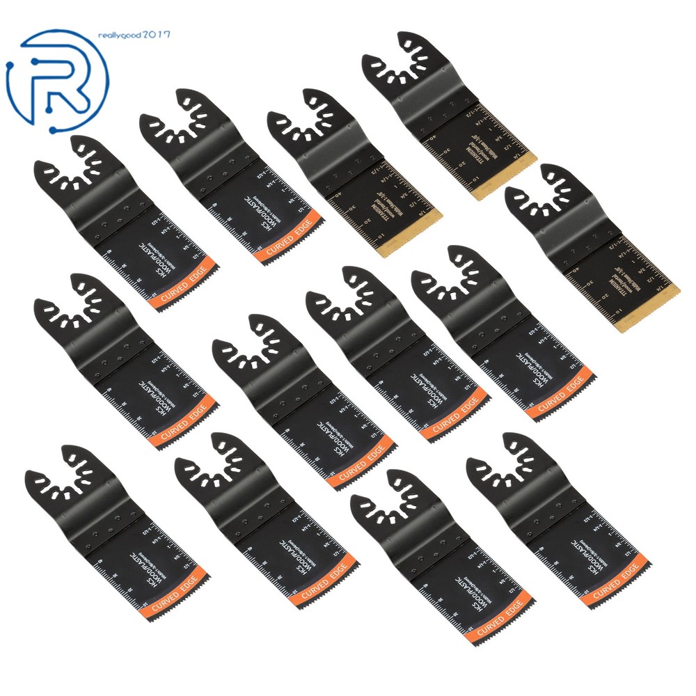 35Pack Multitool Blades 7 Types Titanium Oscillating Tool Quick Saw Blades