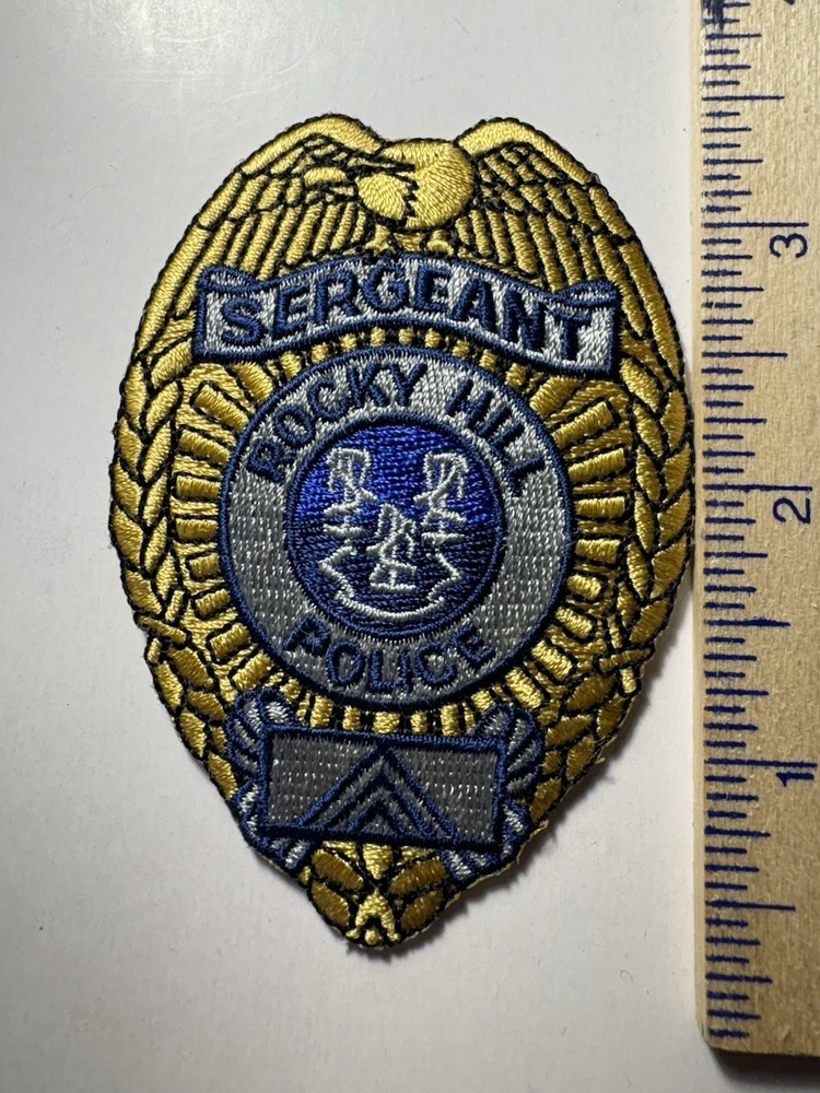 Rocky Hill Connecticut Police Sergeant Patch ~ RARE