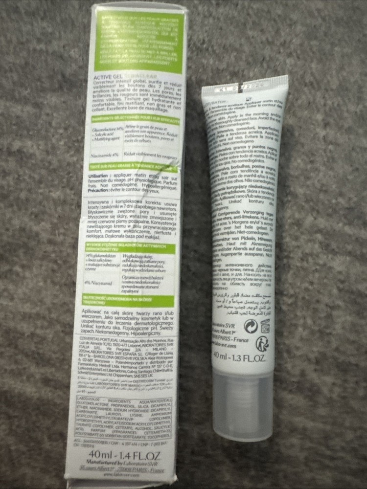 SVR Sebiaclear Active Gel 40ml Exp 01/2027
