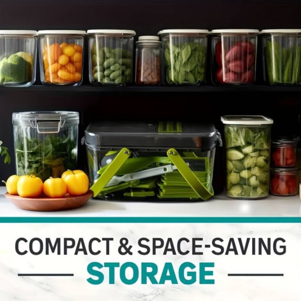 16 in 1 Vegetable Chopper & Spiralizer with Food Container Home & Kitchen Tools