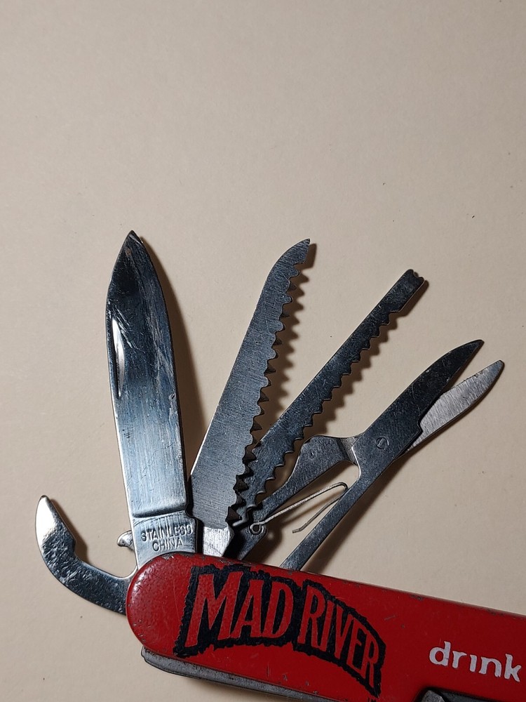 Mad River Drink Deep advertising Red Multi Tool