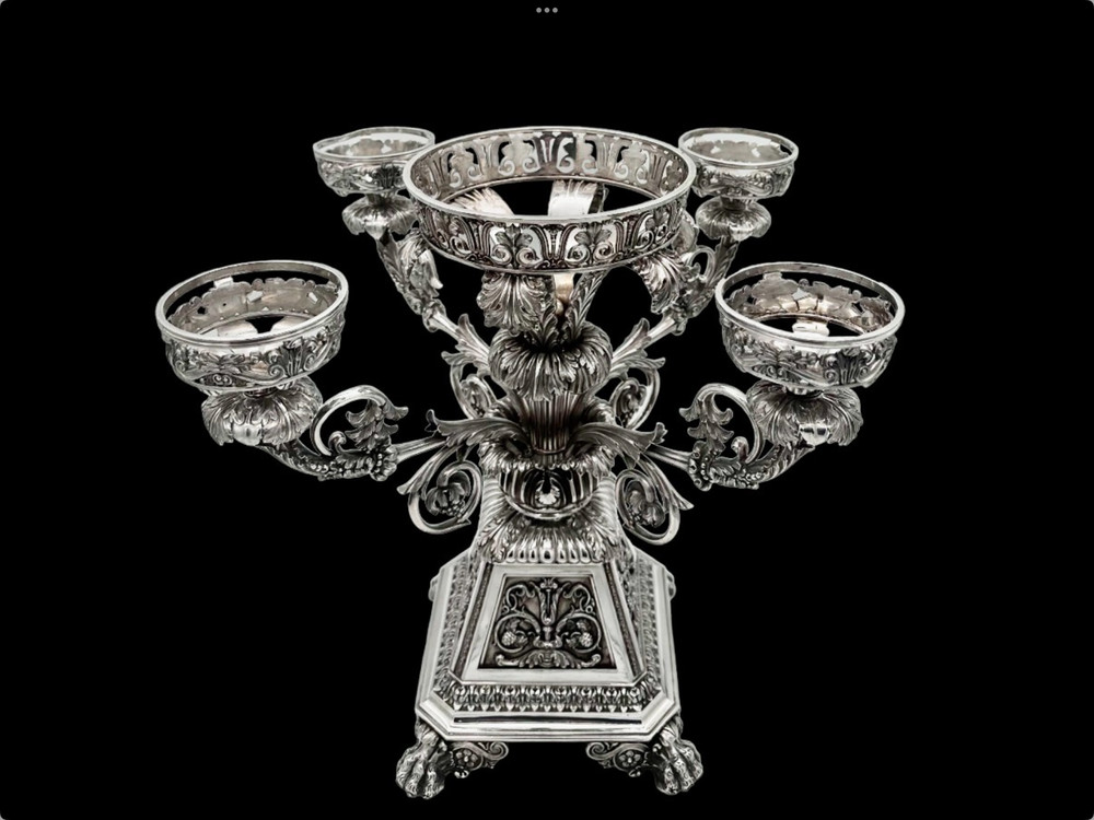 George IV Silver Centrepiece Birmingham 1824 Matthew Boulton